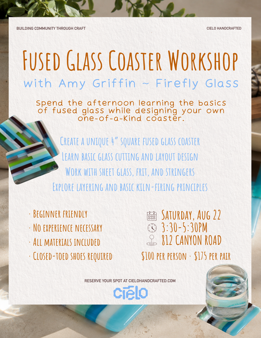 Fused Glass Coaster Workshop with Amy Griffin