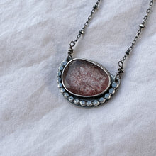 Load image into Gallery viewer, Cherry Quartz Amulet Necklace
