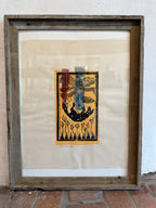 Fallen From Stars - Block Print and Monotype - 17” by 21”