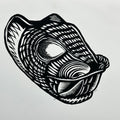Primos Hermanos ~ Jaguar  ~ linocut