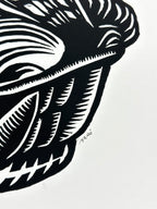 Primos Hermanos ~ Jaguar  ~ linocut