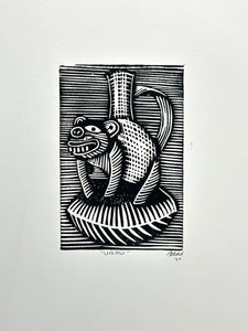 Urpu ~ linocut