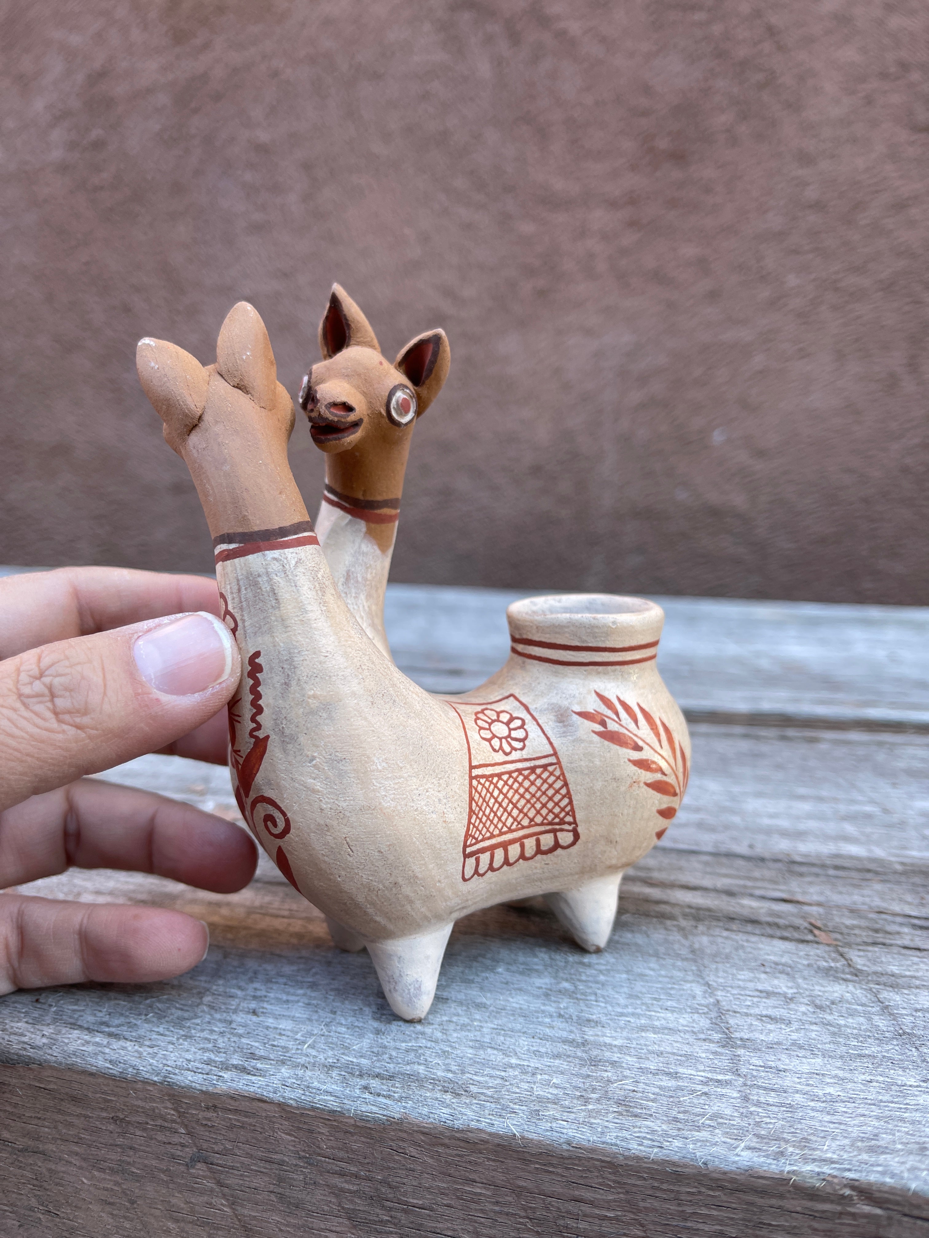Llamas candle holder - Medium size