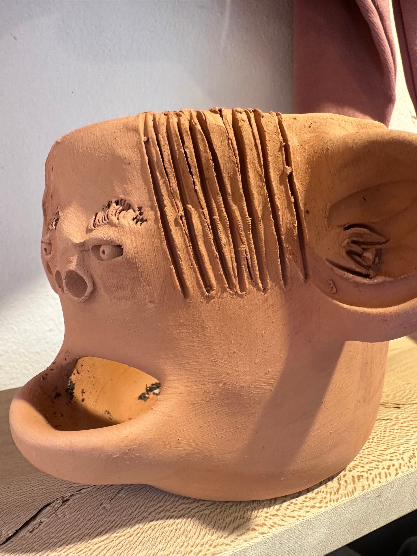 Comelona ~ terracota face planter ~ medium