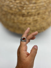 Load image into Gallery viewer, Orange Kyanite Stacking ring Set ~ Set fits 7 - Sterling Silver and 22k Gold
