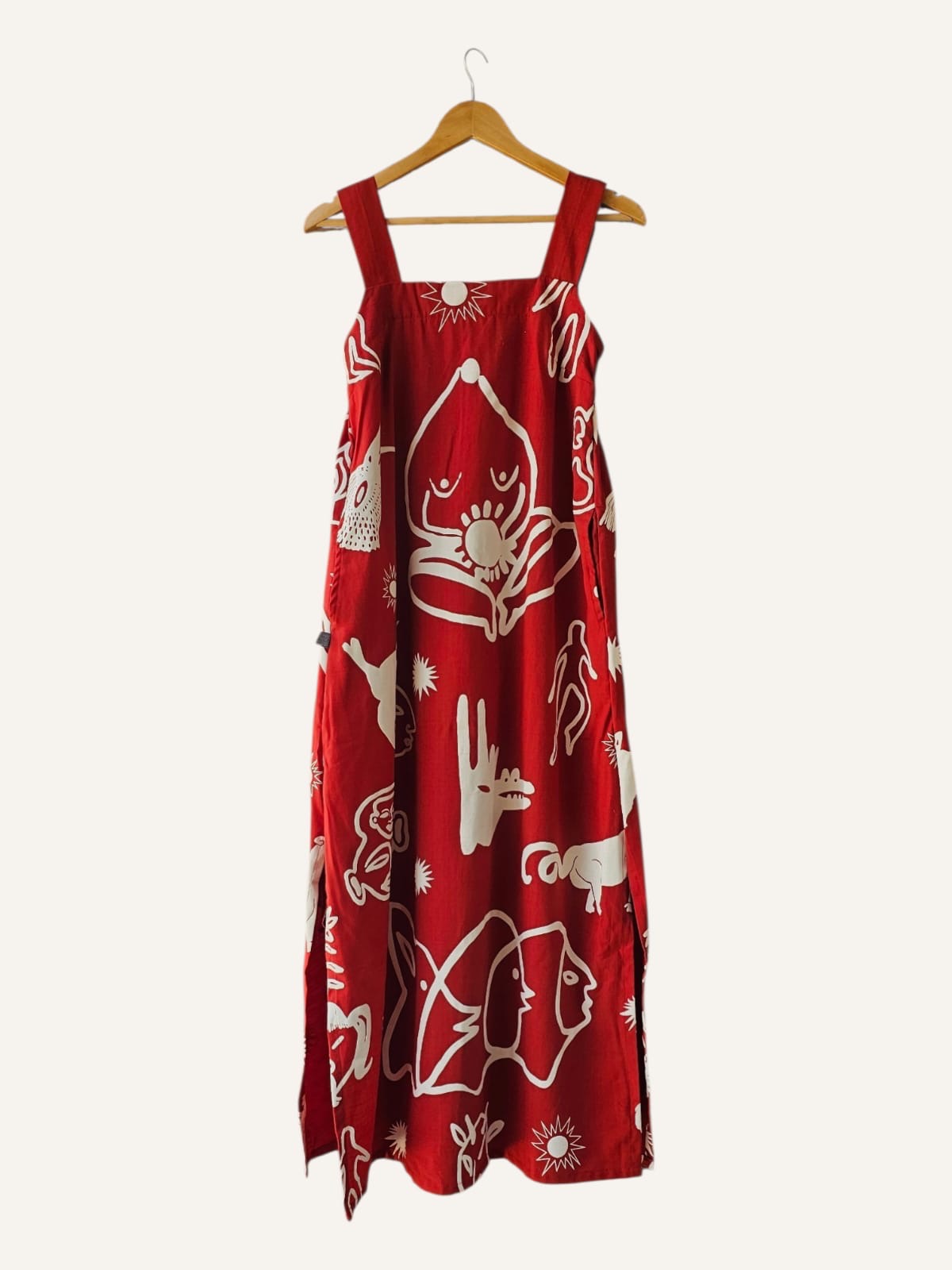 Maxi Dress • Medium • Screen Printed Wearable