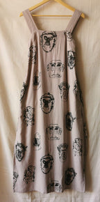 Maxi Dress • Medium • Screen Printed Wearable