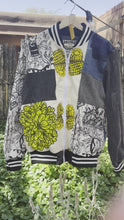 Load and play video in Gallery viewer, Patchwork Jacket ~ Handprinted
