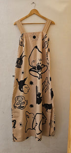 Maxi Dress • Small • Screen Printed Wearable