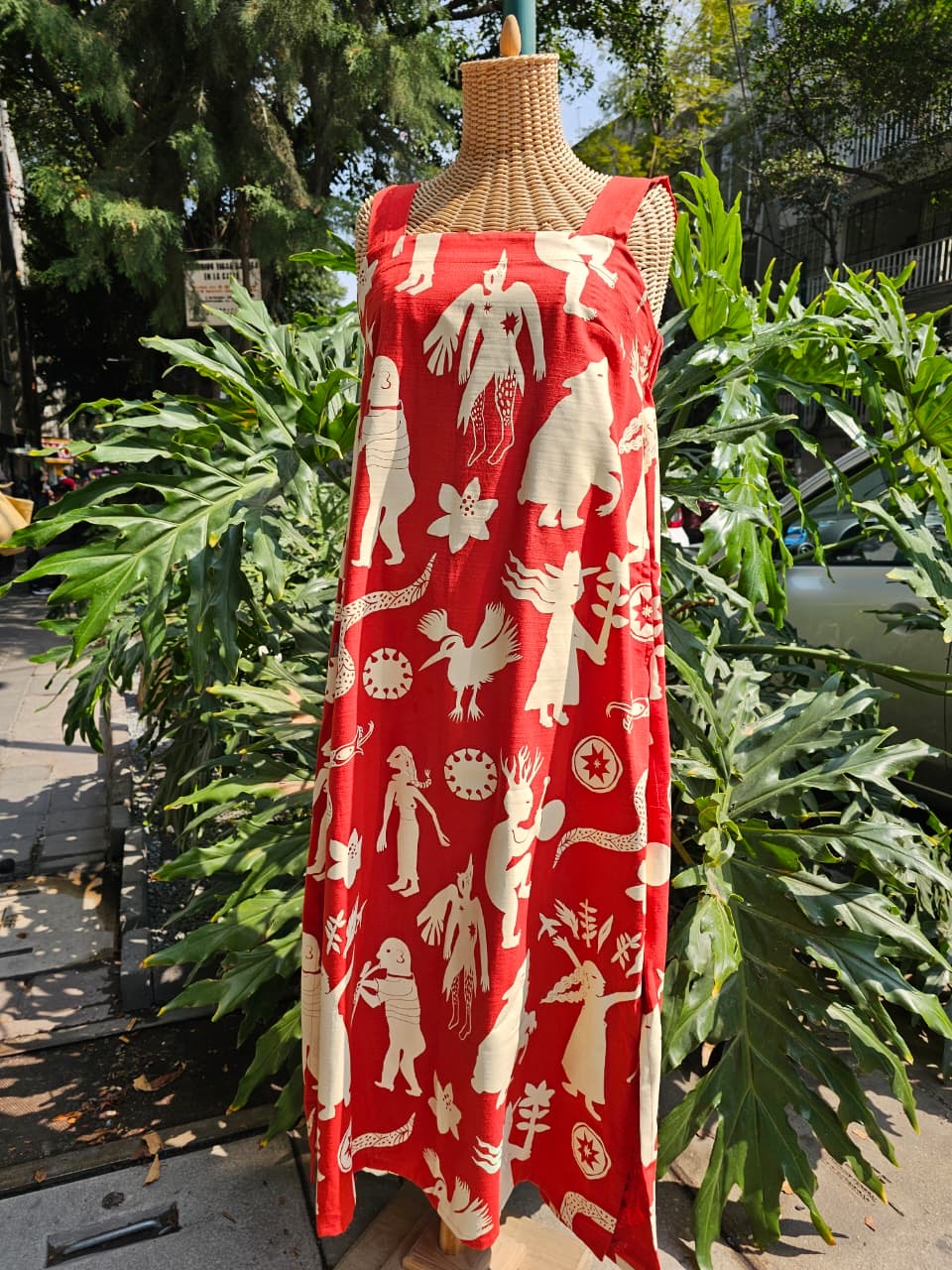 Maxi Dress • Small • Screen Printed Wearable