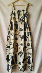 Maxi Dress • Small • Screen Printed Wearable