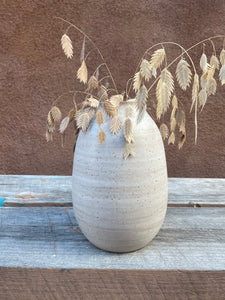 White Matte Vase - Stoneware