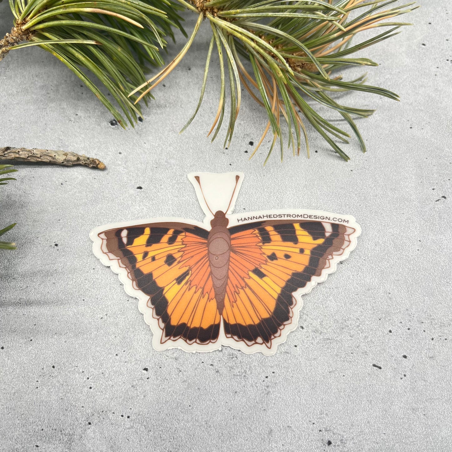 Tortoiseshell Butterfly - sticker