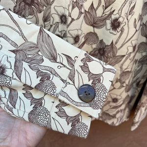 Long sleeve shirt - unisex - Botanical design - 100% cotton