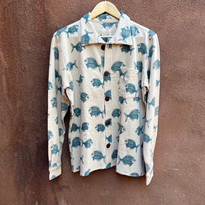 Unisex ~ Long sleeve shirt - Fish design - 100% cotton