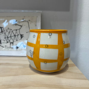 Orange Porcelain tumbler