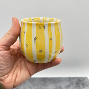 Yellow Porcelain tumbler