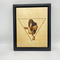 Zinnia's Moon - Print on wood - framed