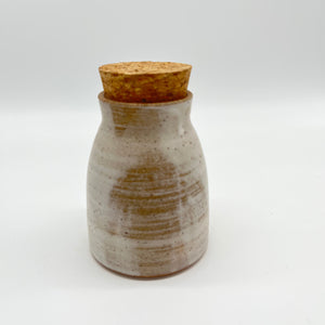 Cork Jar -White Stoneware