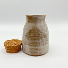 Load image into Gallery viewer, Cork Jar -White Stoneware
