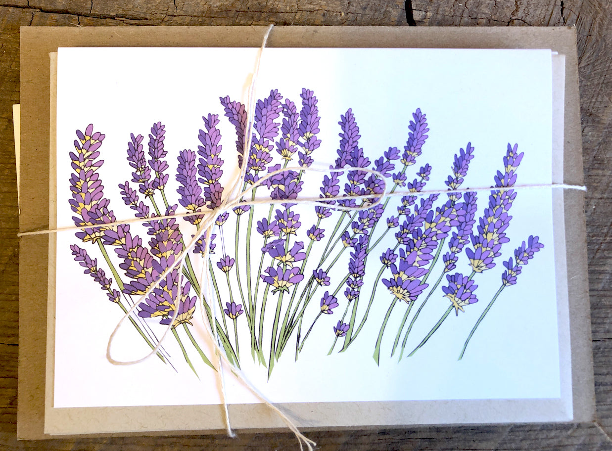 Lavender Cards - Set of 5