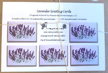 Load image into Gallery viewer, Lavender Cards - Set of 5
