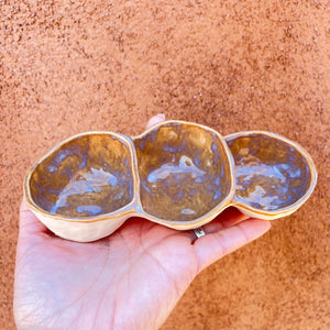 Rusty Porcelain Spice trays - Double & Triple ~ catch all bowl