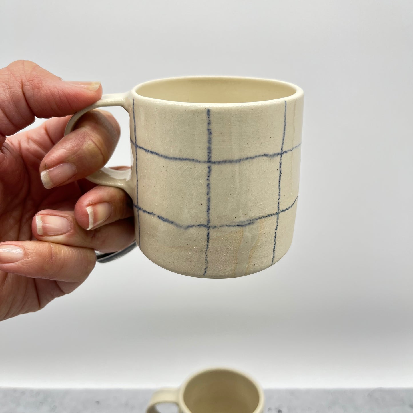 Mug ~ Crayon blue ~ porcelain