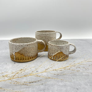 Mug ~ Off White speckled stoneware mug ~ four versions