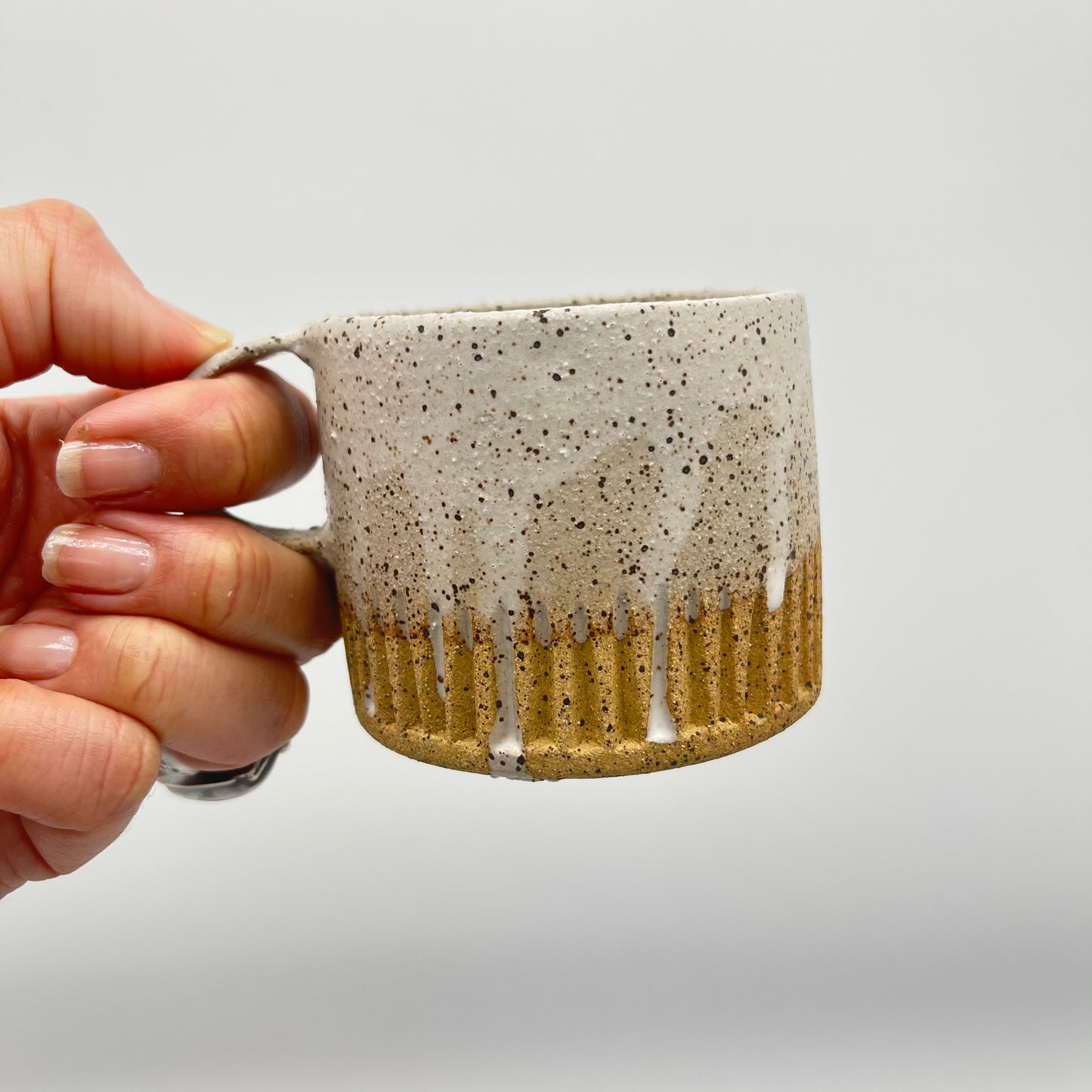 Mug ~ Off White speckled stoneware mug ~ four versions