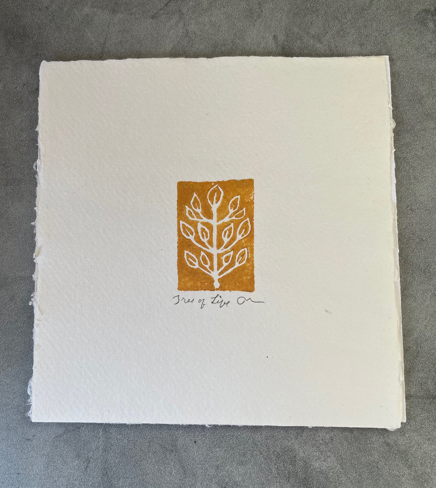 "Tree of Life" - Mini Block Print