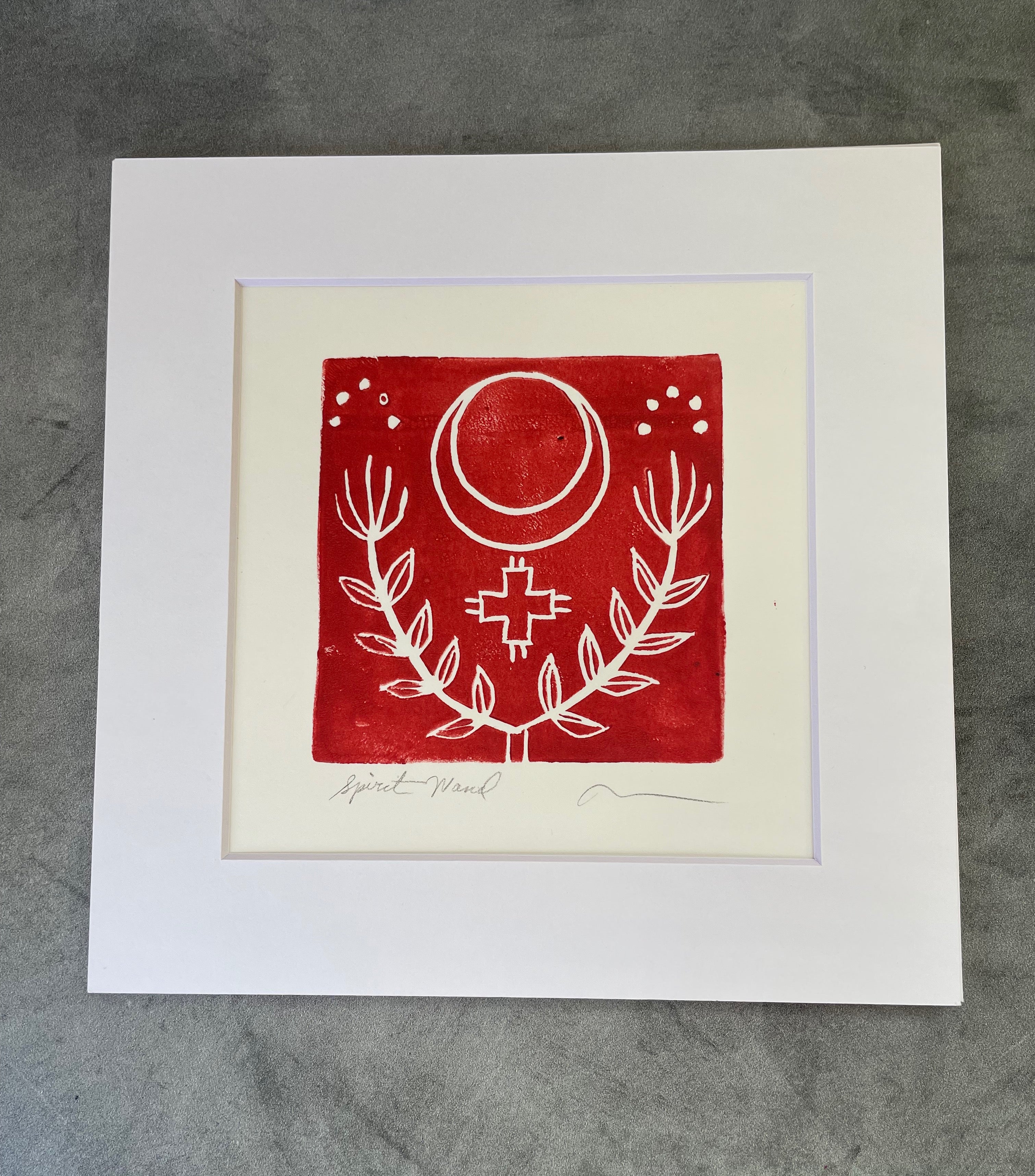 Spirit Wand Block Print - two sizes