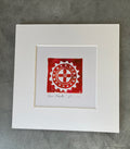 Sun Circle Block Print - 6” by 6”
