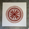 Circle of Life Block Print - 12” by 12”