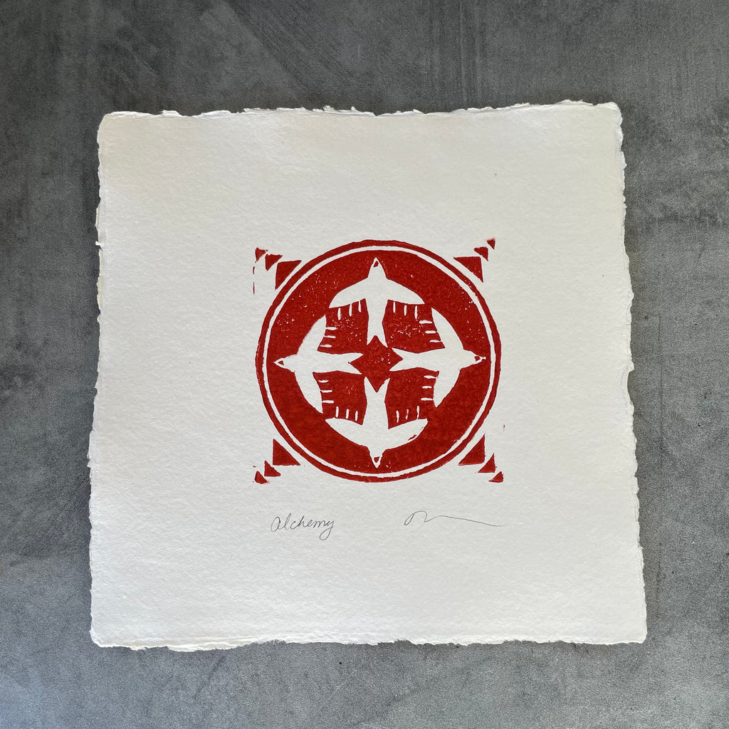 Alchemy Block Print - 8” by 8”