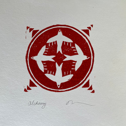 Alchemy Block Print - 8” by 8”