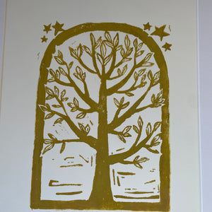 The Wishing Tree - Block Print