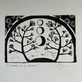 Armonia de los Arboles - Block Print - 11” by 14”