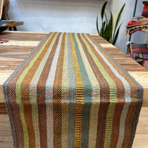 Table Runner - Multicolor earth tones ~ Andean textiles #3
