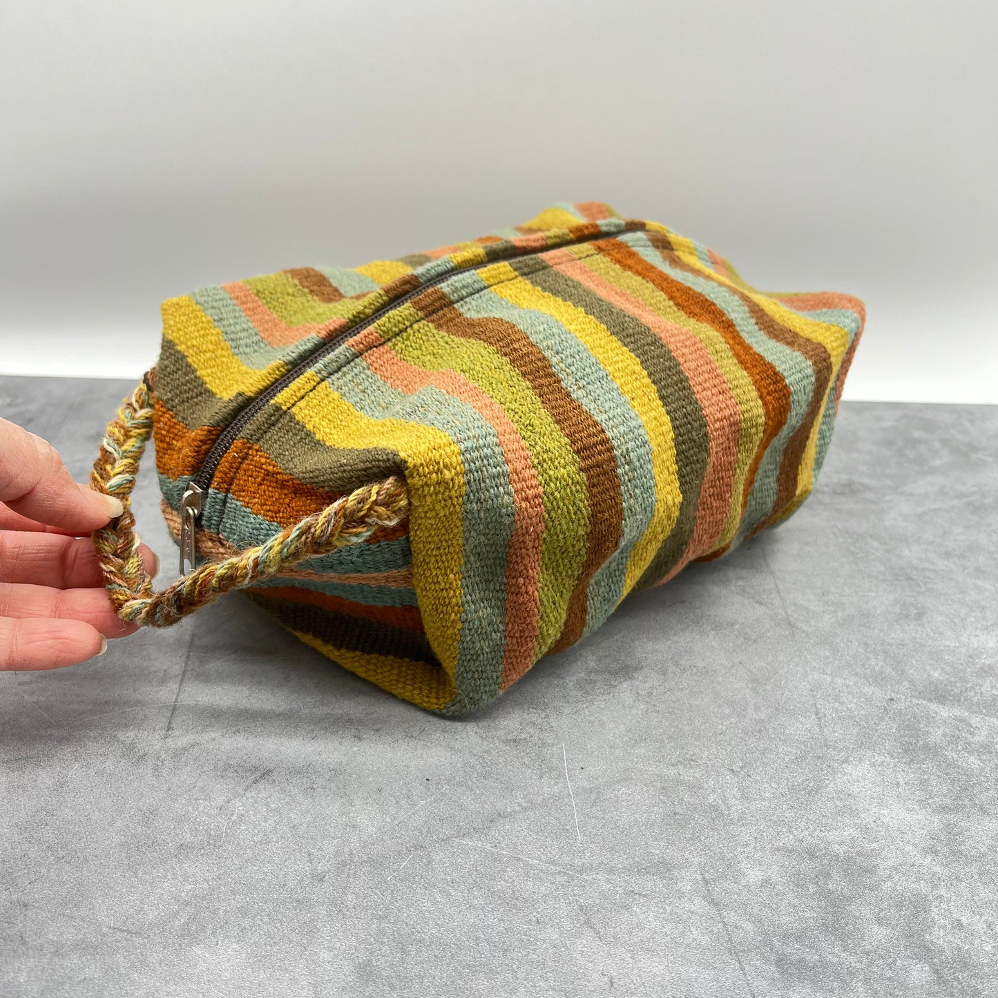 Toiletry Bag ~ Earth Tones ~ Andean textiles