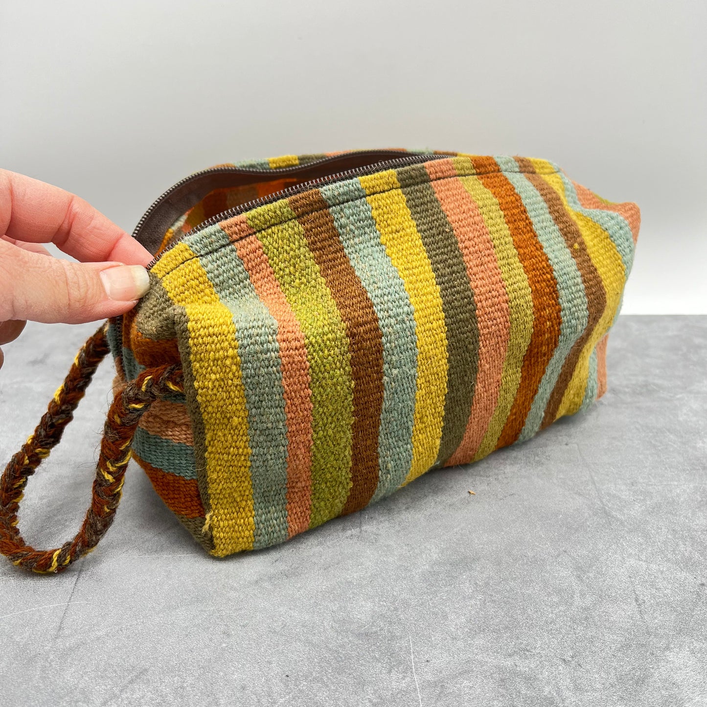 Toiletry Bag ~ Earth Tones ~ Andean textiles