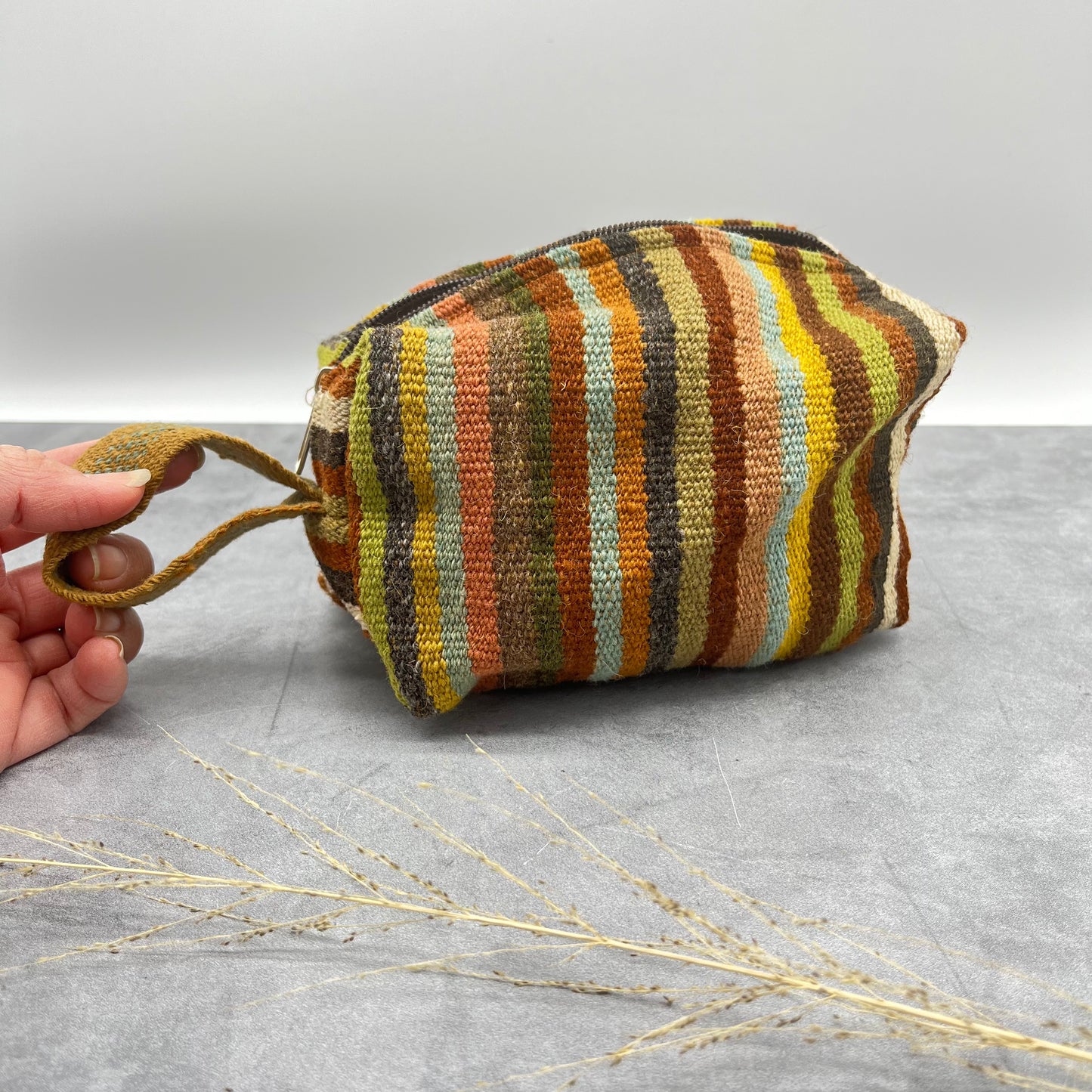 Toiletry Bag ~ Earth Tones ~ Andean textiles