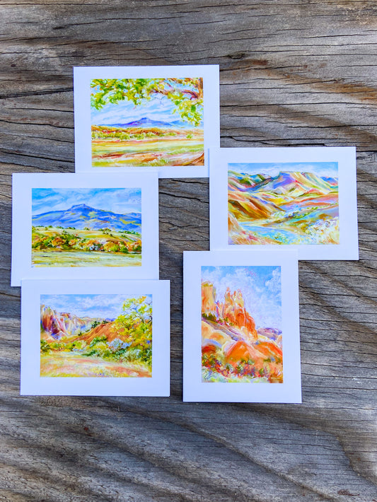 Ghost Ranch collection Watercolor Print Card collection of 10