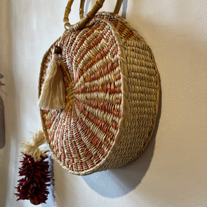 Round Purse ~ Handwoven Junco
