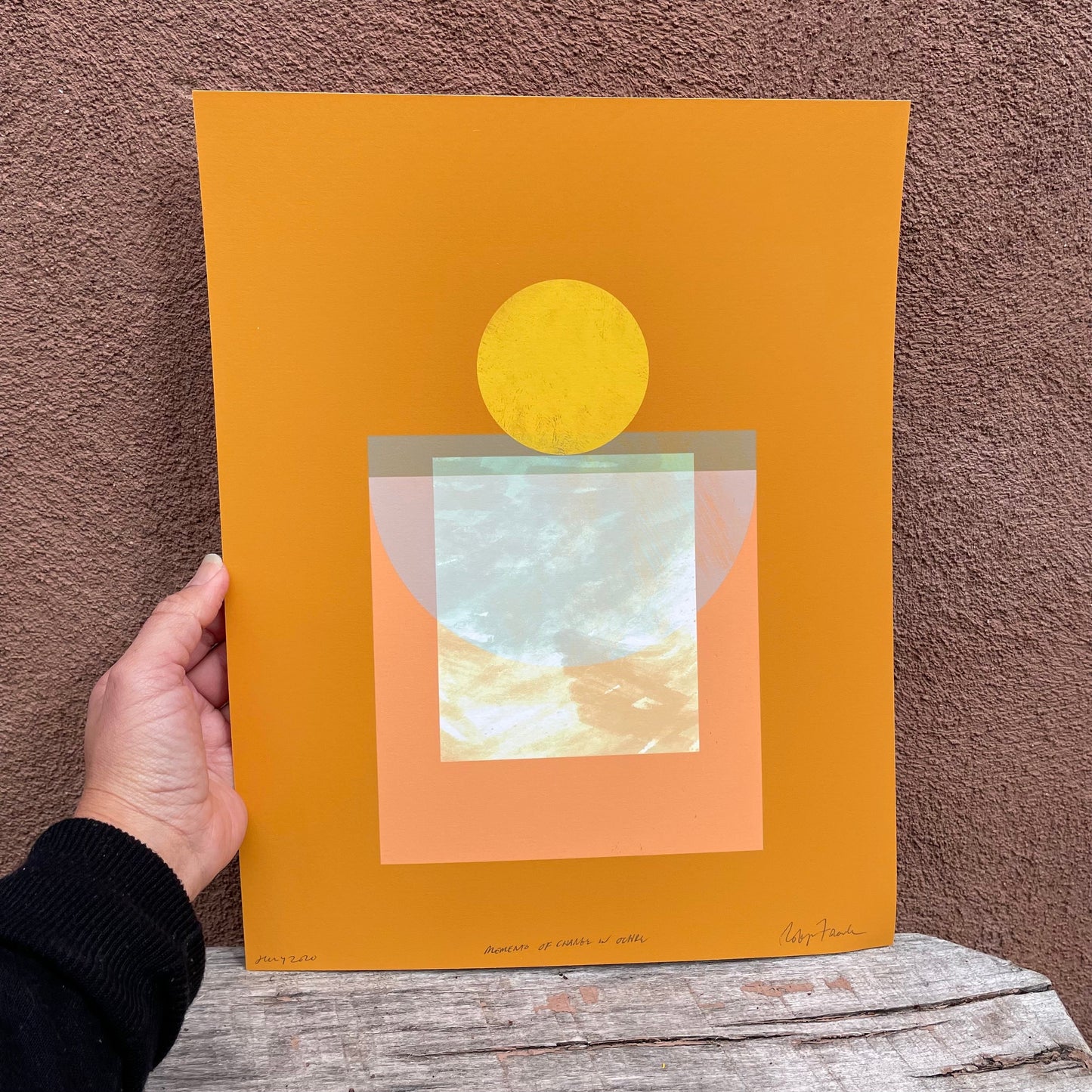 Memento of change: ochre - Giclee Print