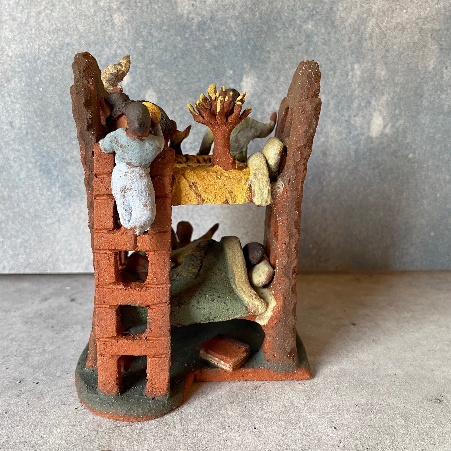 Bedtime Bunkbed ~ Miniature Sculpture