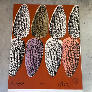 Multicolor corn prints  • 11 x 14 serigraphy