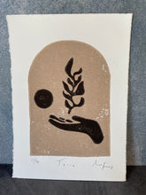 Load image into Gallery viewer, Terra ~ Linocut Print
