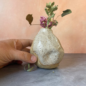 Organic shape - Speckled Bud Vase