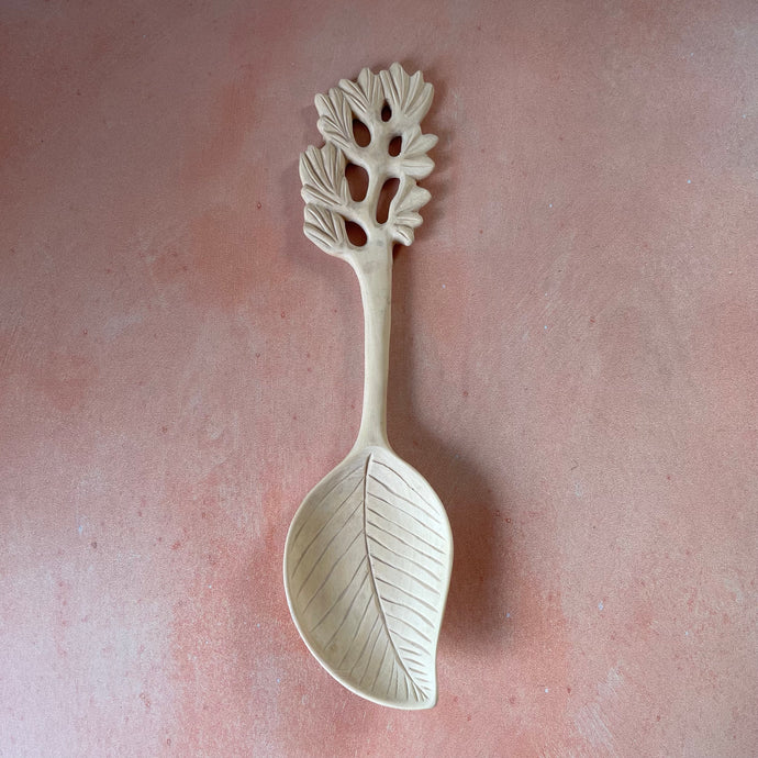 Wooden Spoon - Potato Leaf